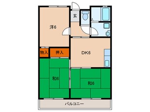 グラッツィオハイツの物件間取画像